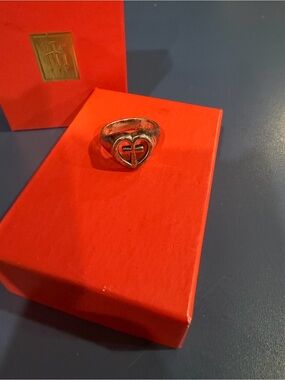James Avery Silver Heart Logo Ring - Women Jewelry